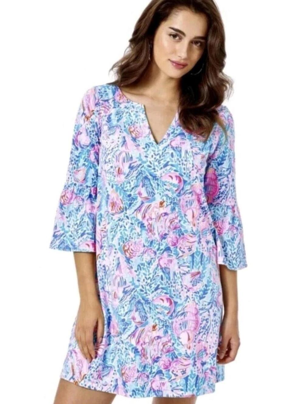 Lilly Pulitzer Tosha Dress Treasure Trove Size L Large EUC MSP $108